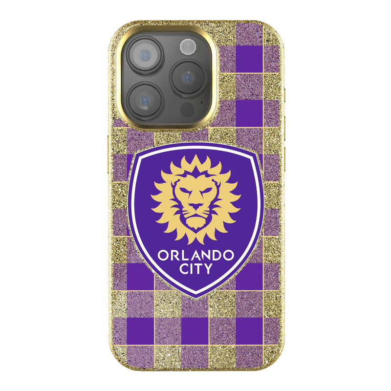 Orlando City Soccer Club  Plaid iPhone Bling Phone Case