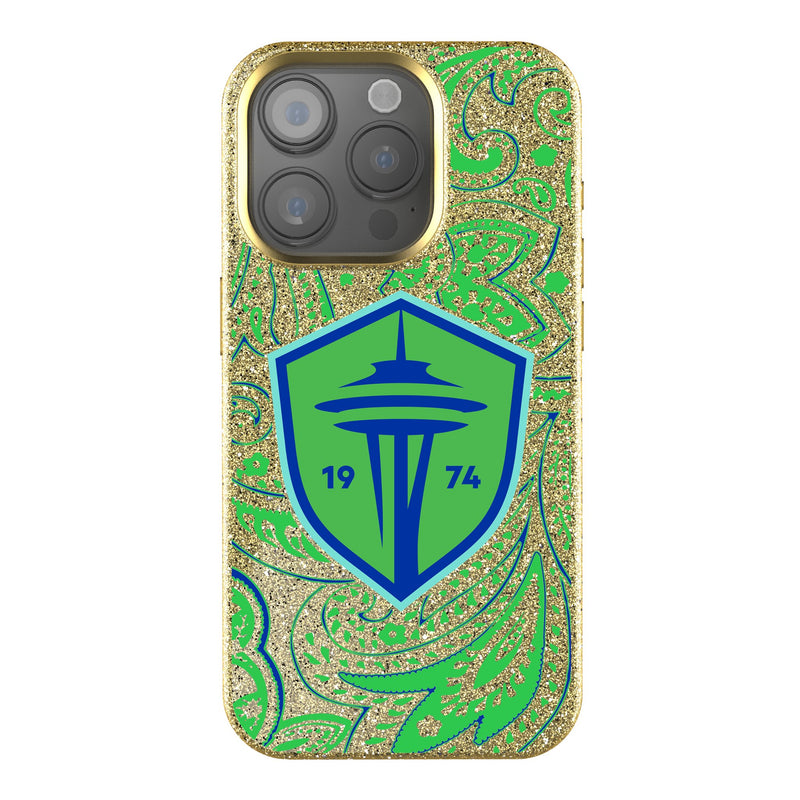 Seattle Sounders FC   Paisley iPhone Bling Phone Case