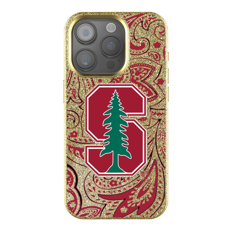 Stanford University Cardinal Paisley iPhone Bling Phone Case