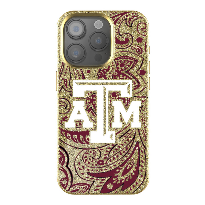 Texas A&M University Aggies Paisley iPhone Bling Phone Case