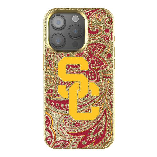 University of Southern California Trojans Paisley iPhone Bling Phone Case