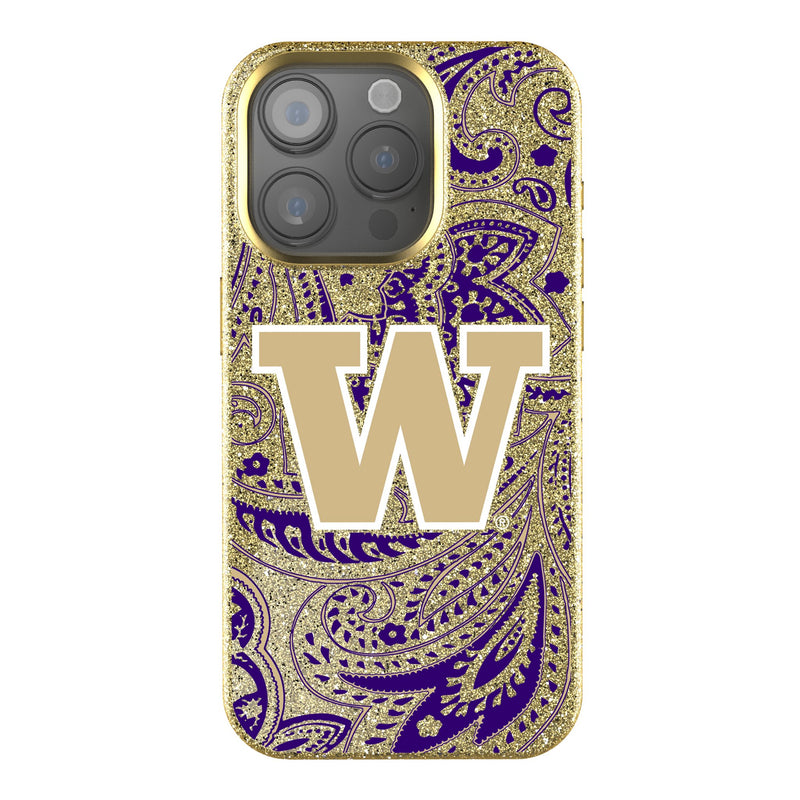 University of Washington Huskies Paisley iPhone Bling Phone Case