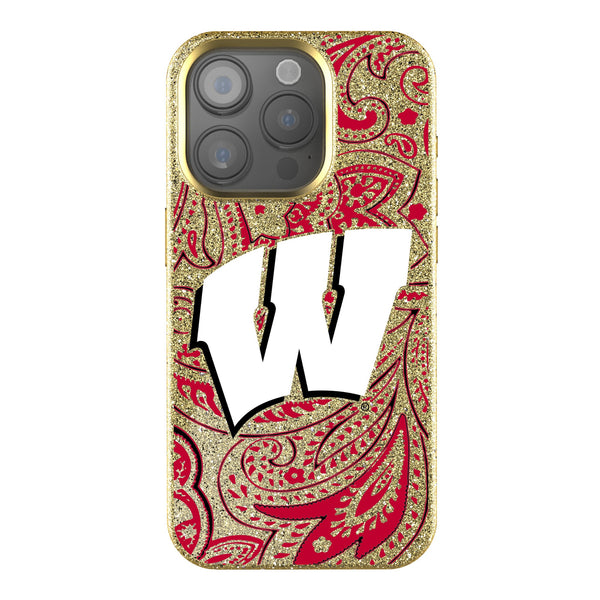 University of Wisconsin Badgers Paisley iPhone Bling Phone Case