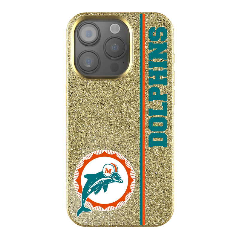 Miami Dolphins 1966-1973 Historic Collection Sidebar iPhone Bling Phone Case