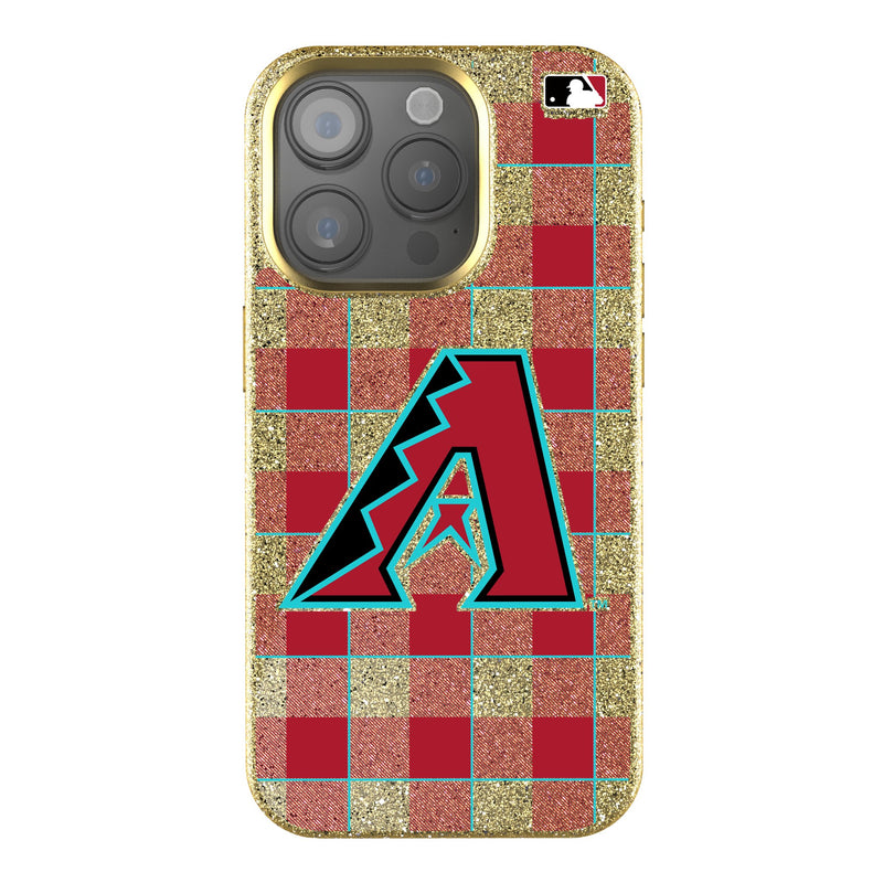 Arizona Diamondbacks Plaid iPhone Bling Phone Case