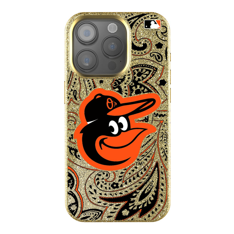 Baltimore Orioles Paisley iPhone Bling Phone Case