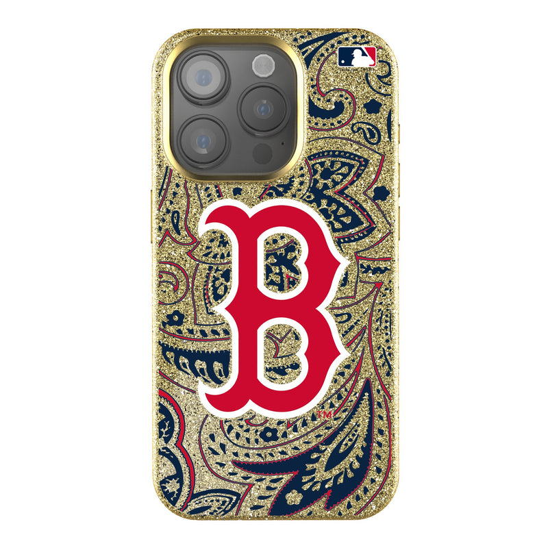 Boston Red Sox Paisley iPhone Bling Phone Case