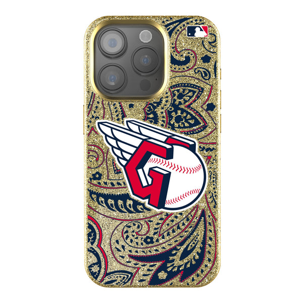 Cleveland Guardians Paisley iPhone Bling Phone Case