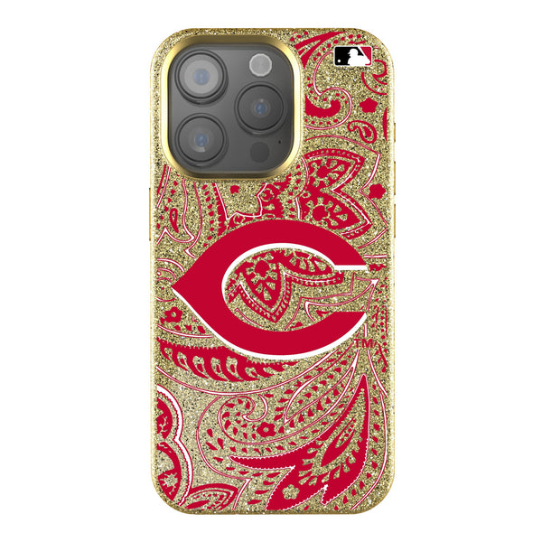 Cincinnati Reds Paisley iPhone Bling Phone Case