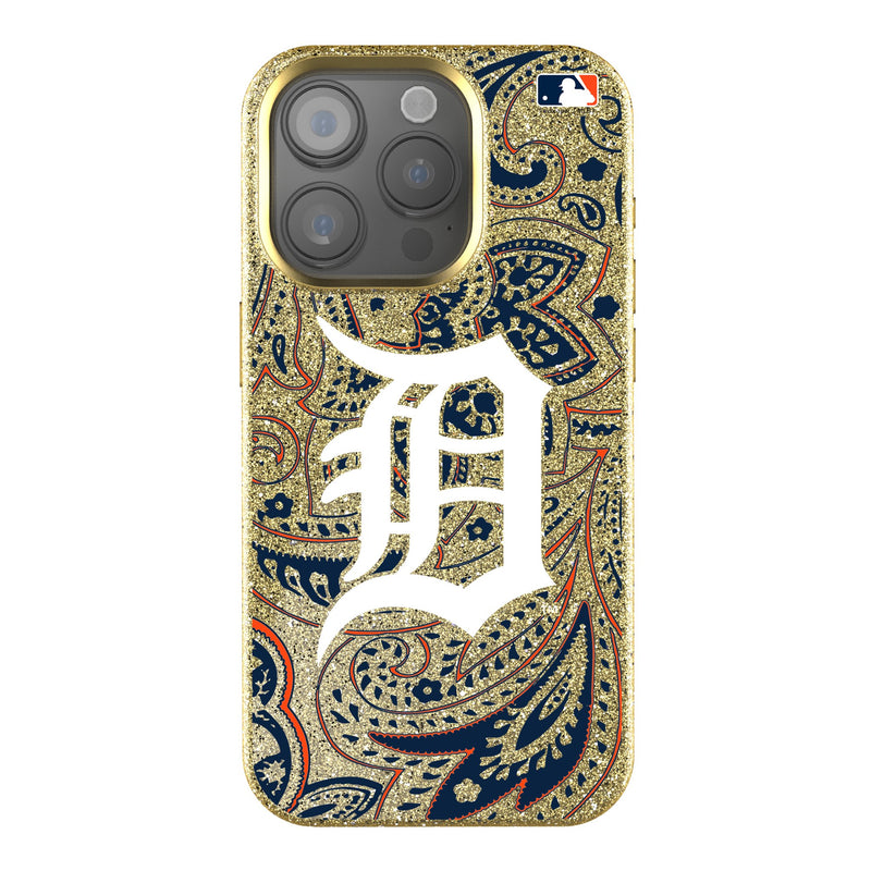 Detroit Tigers Paisley iPhone Bling Phone Case