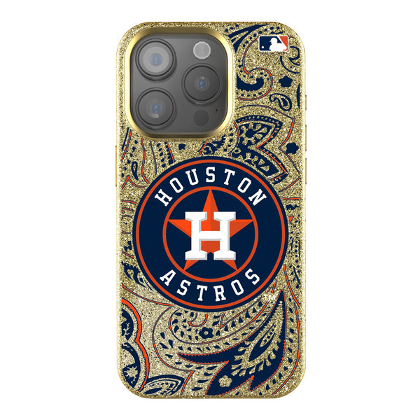 Houston Astros Paisley iPhone Bling Phone Case