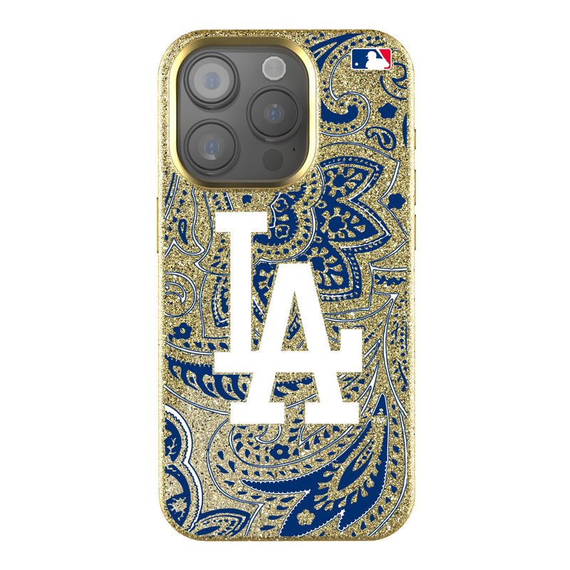 LA Dodgers Paisley iPhone Bling Phone Case