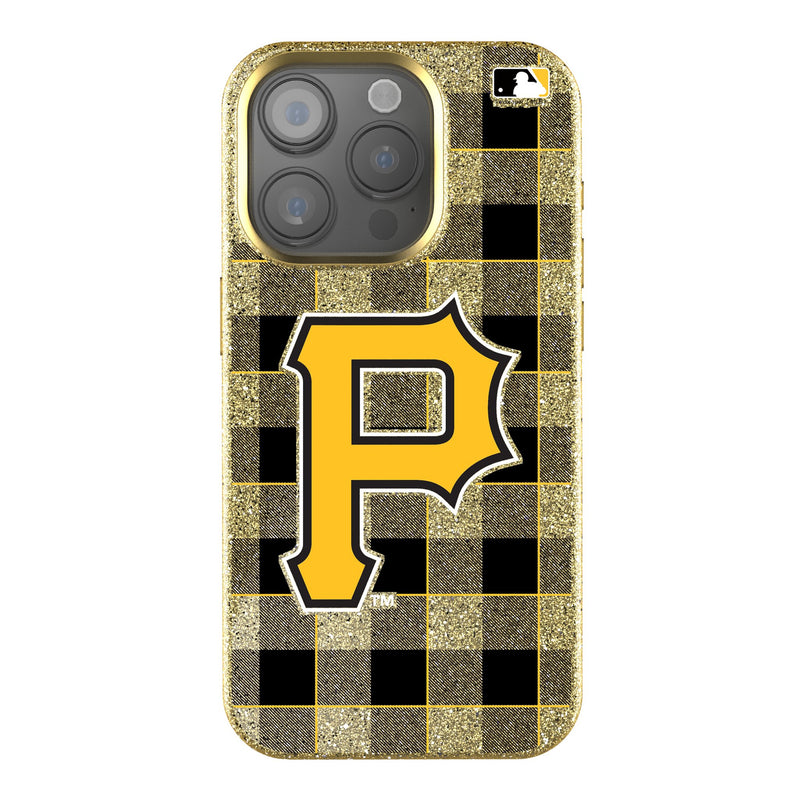 Pittsburgh Pirates Plaid iPhone Bling Phone Case