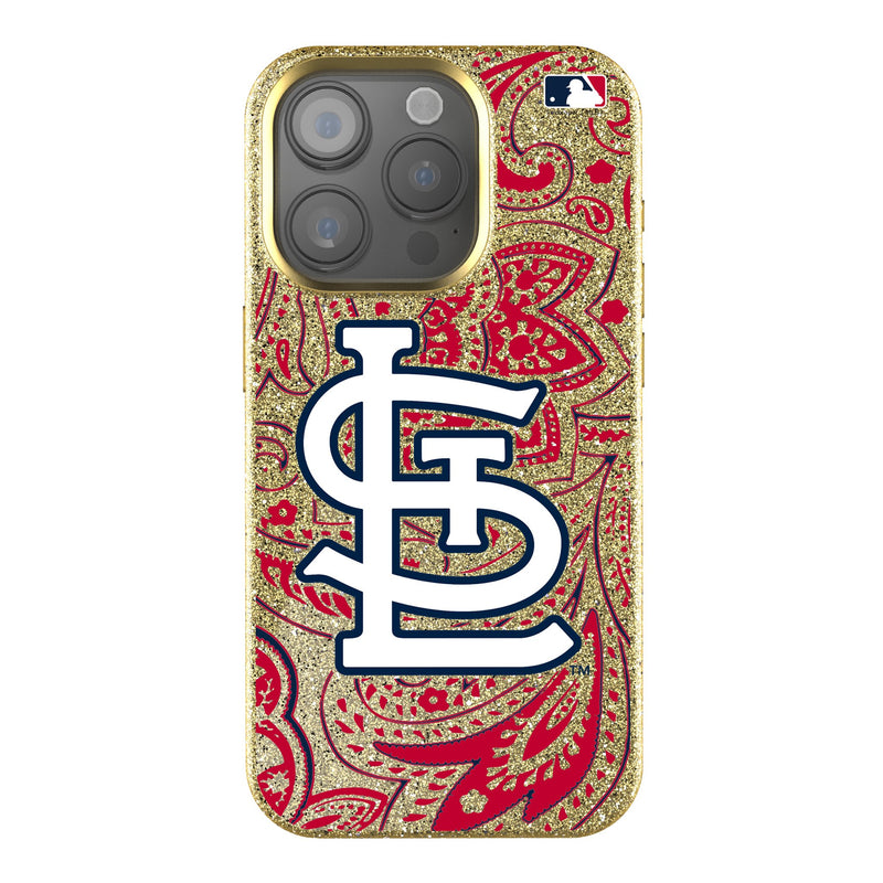 St Louis Cardinals Paisley iPhone Bling Phone Case