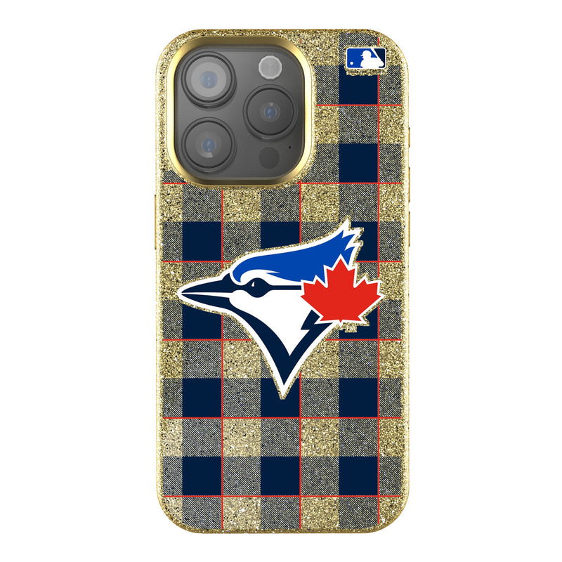 Toronto Blue Jays Plaid iPhone Bling Phone Case