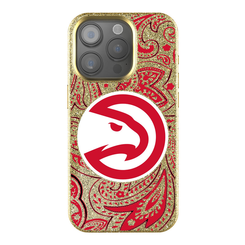 Atlanta Hawks Paisley iPhone Bling Phone Case