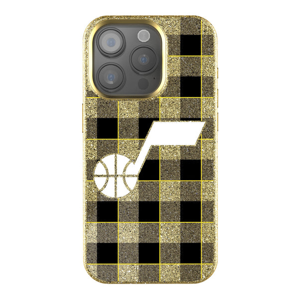 Utah Jazz Plaid iPhone Bling Phone Case