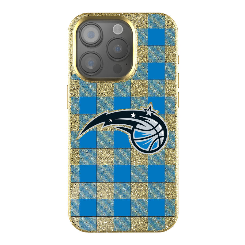 Orlando Magic Plaid iPhone Bling Phone Case