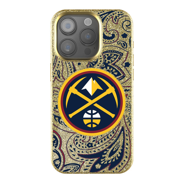 Denver Nuggets Paisley iPhone Bling Phone Case