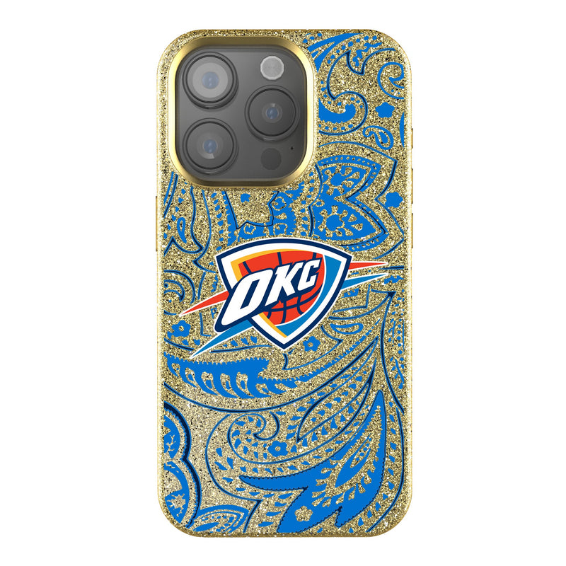 Oklahoma City Thunder Paisley iPhone Bling Phone Case