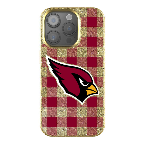 Arizona Cardinals Plaid iPhone Bling Phone Case