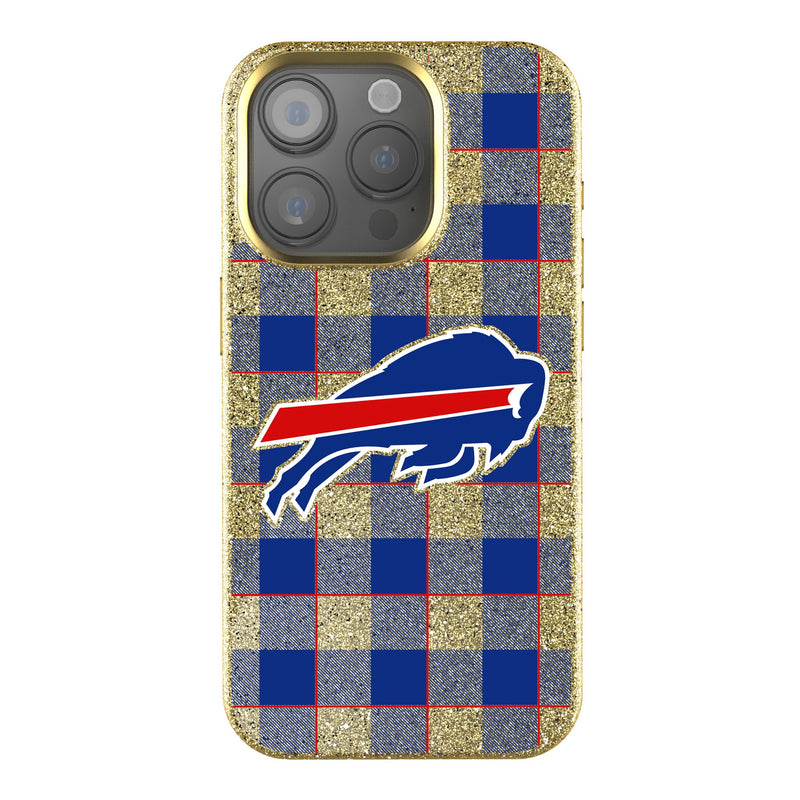 Buffalo Bills Plaid iPhone Bling Phone Case