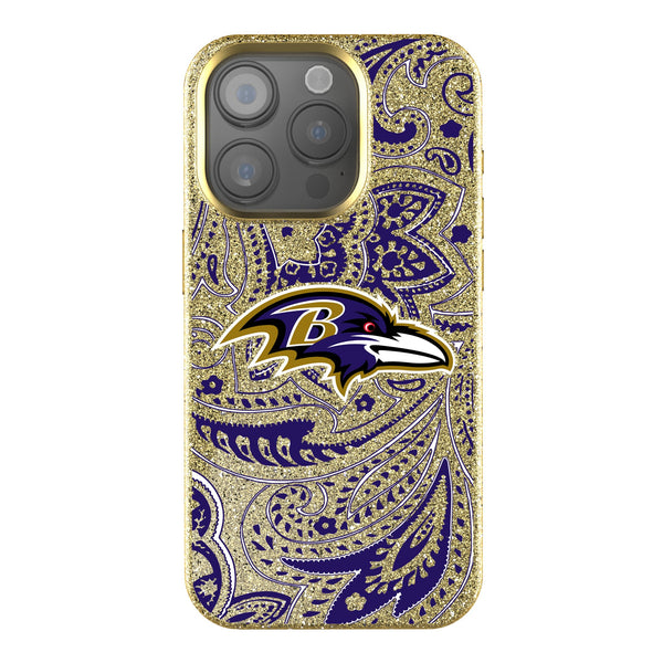 Baltimore Ravens Paisley iPhone Bling Phone Case