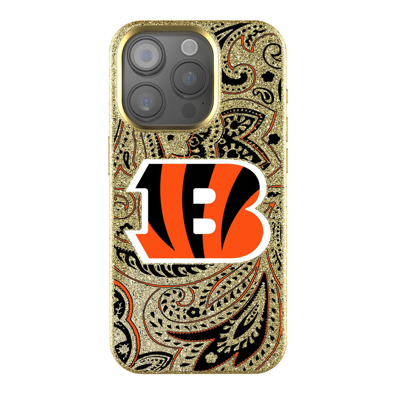 Cincinnati Bengals Paisley iPhone Bling Phone Case