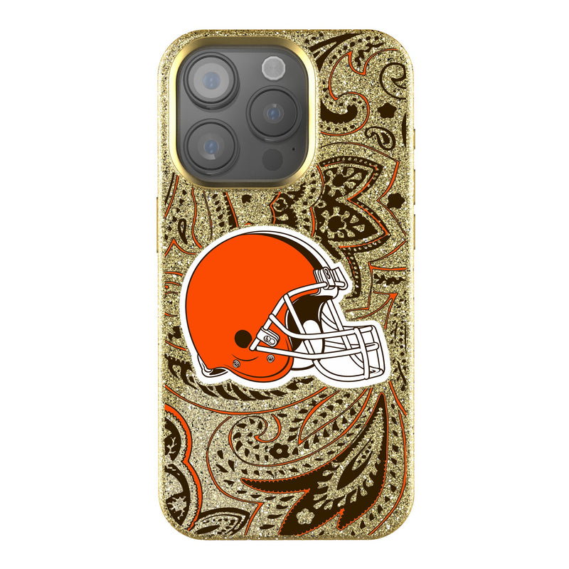 Cleveland Browns Paisley iPhone Bling Phone Case