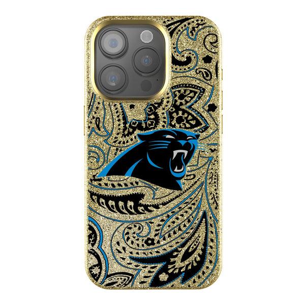 Carolina Panthers Paisley iPhone Bling Phone Case