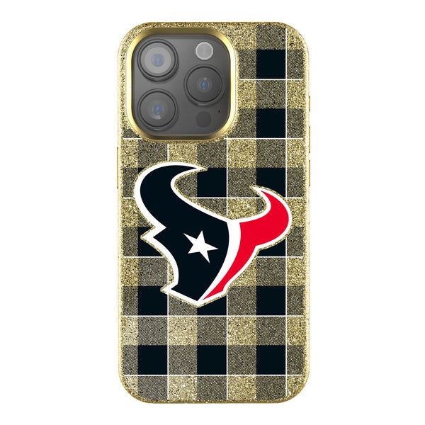 Houston Texans Plaid iPhone Bling Phone Case