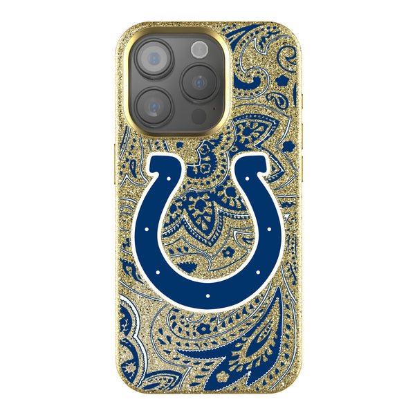 Indianapolis Colts Paisley iPhone Bling Phone Case