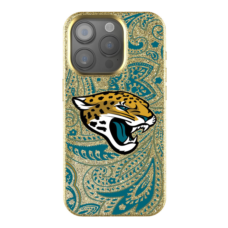 Jacksonville Jaguars Paisley iPhone Bling Phone Case