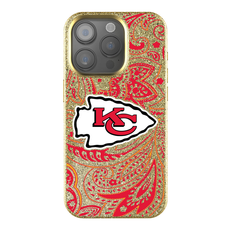 Kansas City Chiefs Paisley iPhone Bling Phone Case