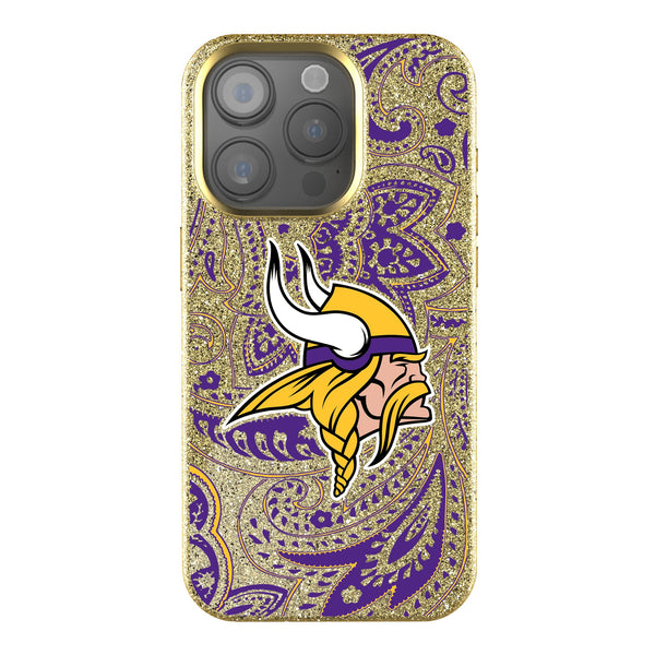 Minnesota Vikings Paisley iPhone Bling Phone Case