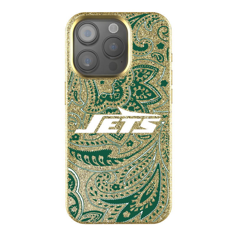 New York Jets Paisley iPhone Bling Phone Case