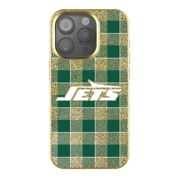 New York Jets Plaid iPhone Bling Phone Case