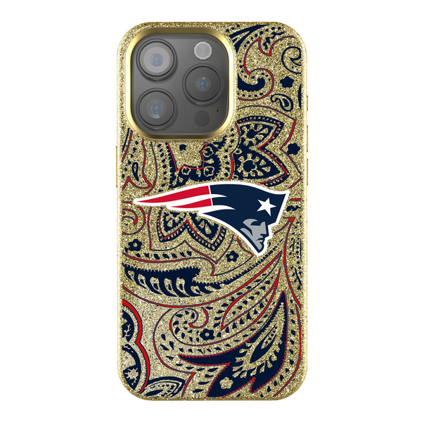 New England Patriots Paisley iPhone Bling Phone Case