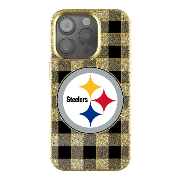 Pittsburgh Steelers Plaid iPhone Bling Phone Case