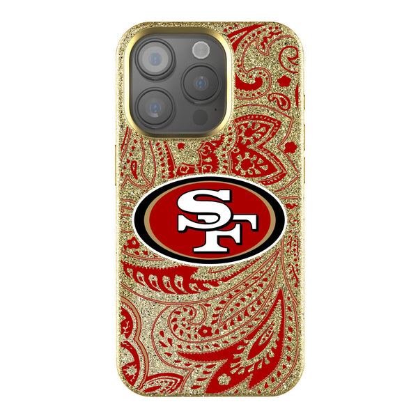 San Francisco 49ers Paisley iPhone Bling Phone Case