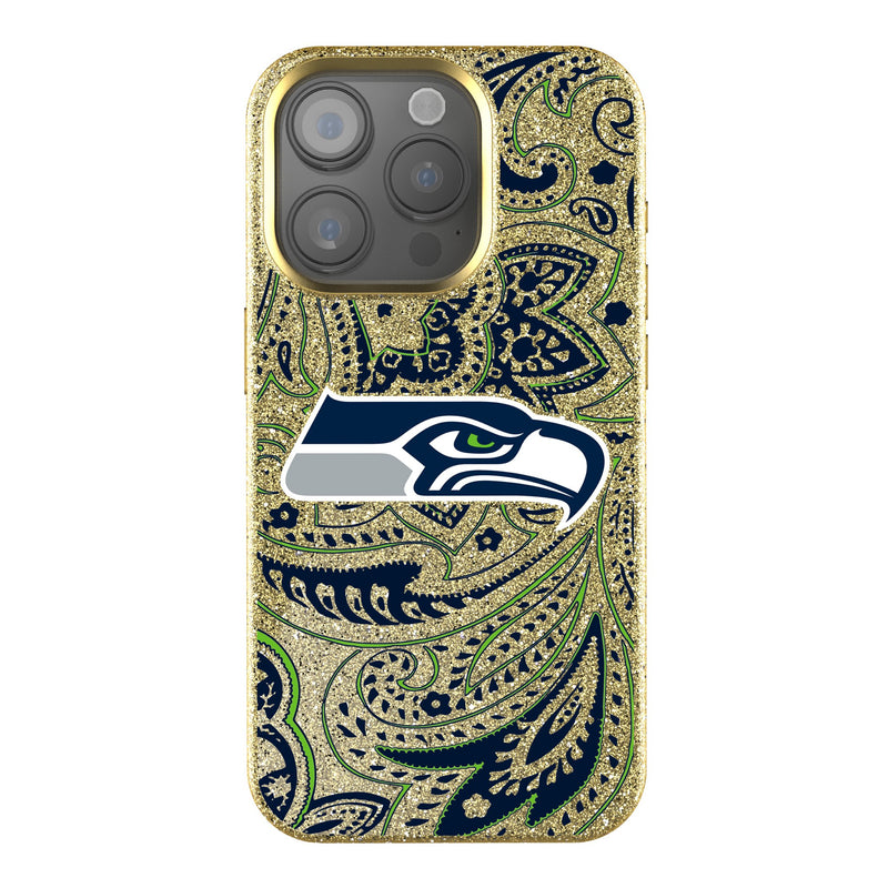 Seattle Seahawks Paisley iPhone Bling Phone Case