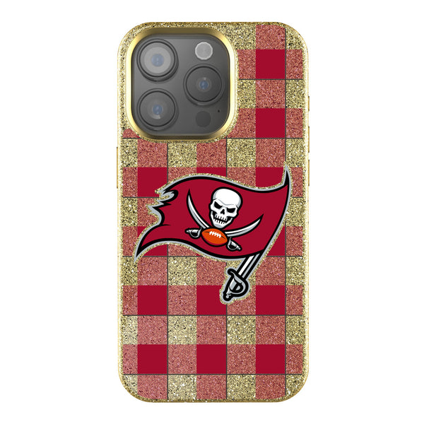 Tampa Bay Buccaneers Plaid iPhone Bling Phone Case