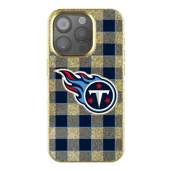 Tennessee Titans Plaid iPhone Bling Phone Case