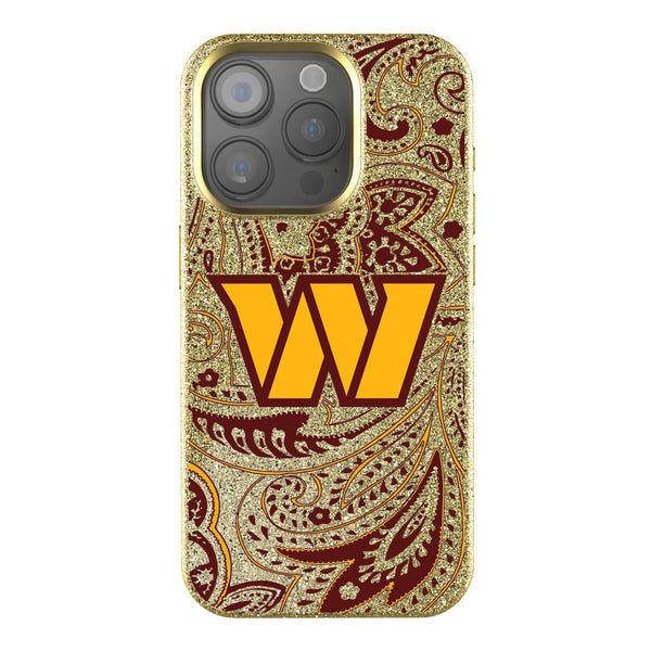 Washington Commanders Paisley iPhone Bling Phone Case