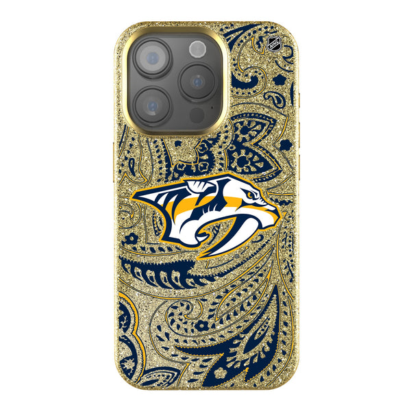 Nashville Predators Paisley iPhone Bling Phone Case