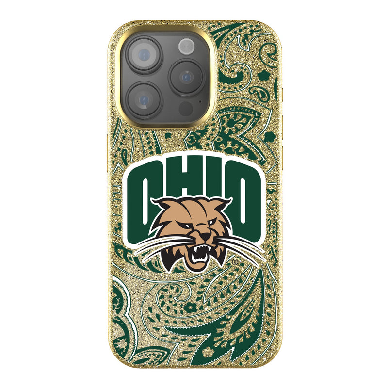 Ohio University Bobcats Paisley iPhone Bling Phone Case