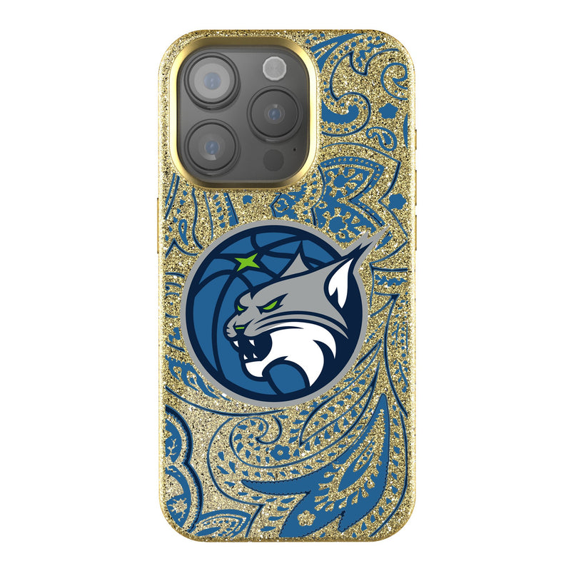 Minnesota Lynx Paisley iPhone Bling Phone Case