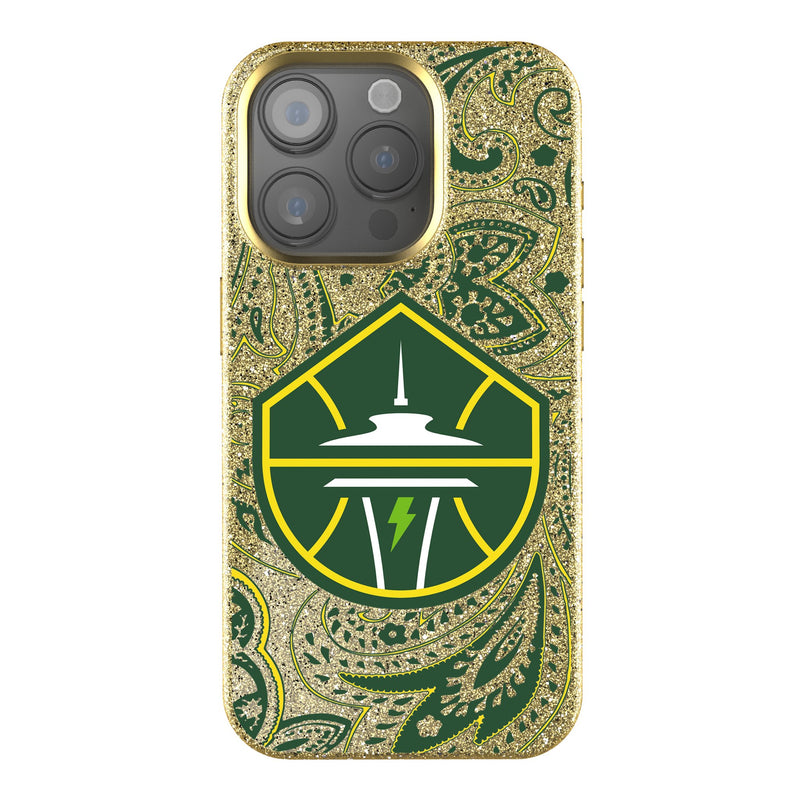 Seattle Storm Paisley iPhone Bling Phone Case