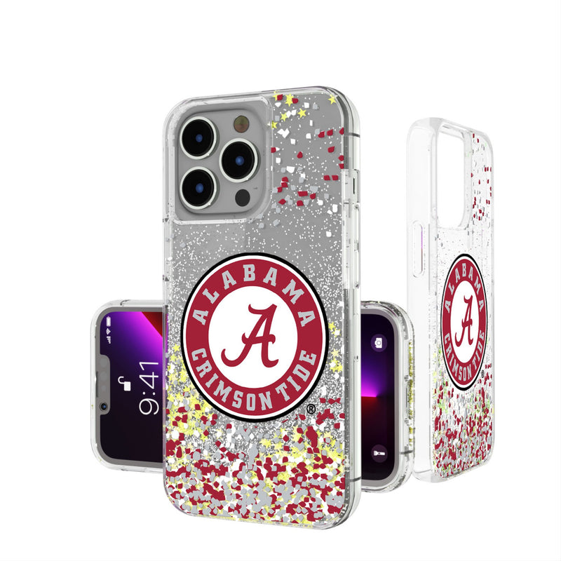 University of Alabama Crimson Tide Confetti iPhone Glitter Phone Case