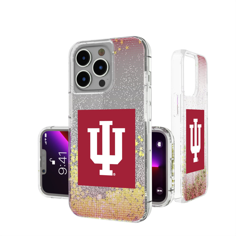 Indiana University Hoosiers Linen iPhone Glitter Phone Case